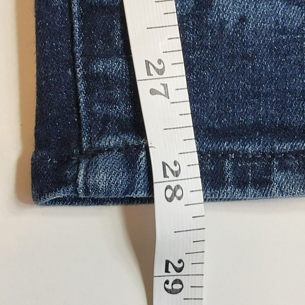 NYDJ Jeans, Women 18P, Denim w/Abstract Leaf Print, LiftxTuck Tech, Straight,EUC - Picture 13 of 14